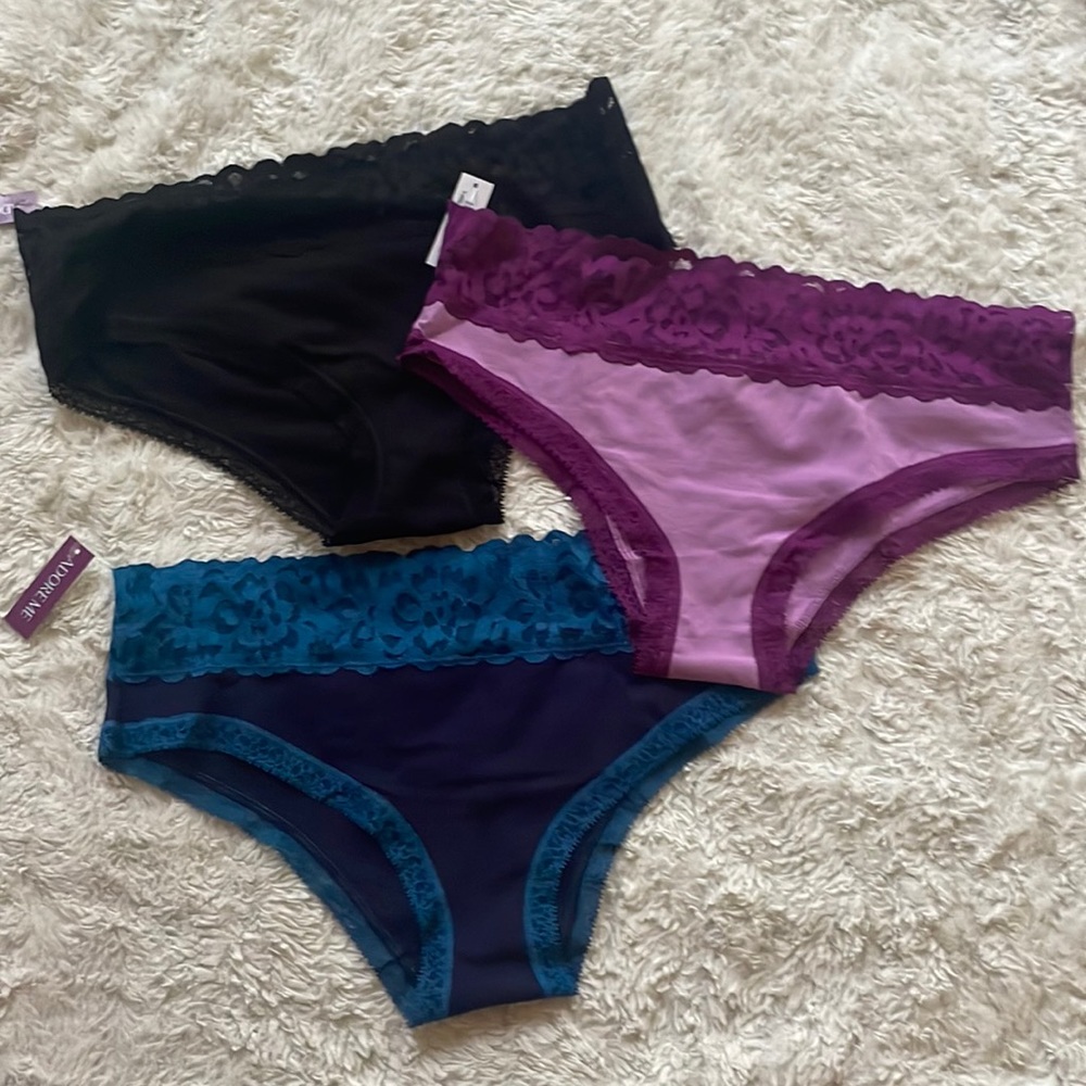 NWT 3 pair of Adore Me cotton underwear